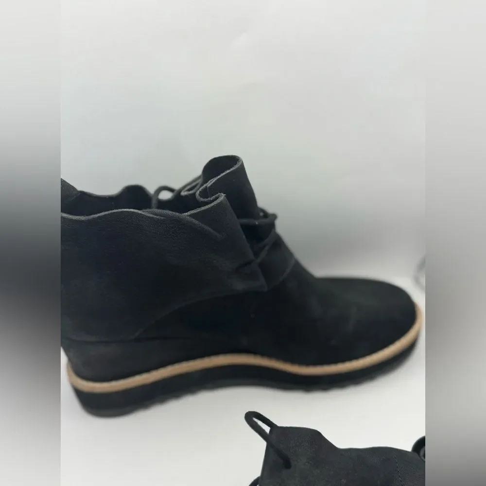 Eileen‎ Fisher Women's Size 8 Capa Wedge Chukka Boot In Black